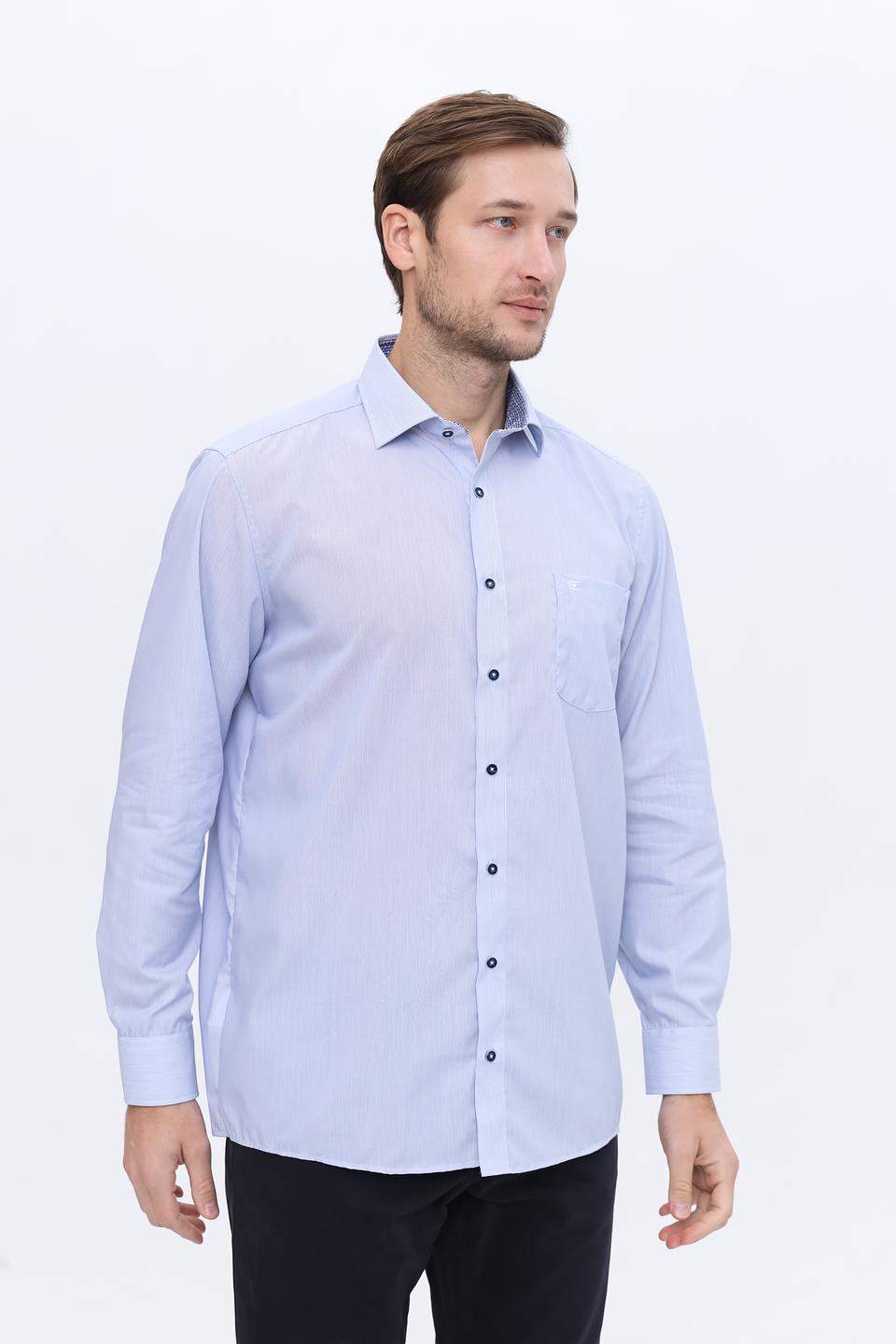 Рубашка Casa Moda голубая в полоску