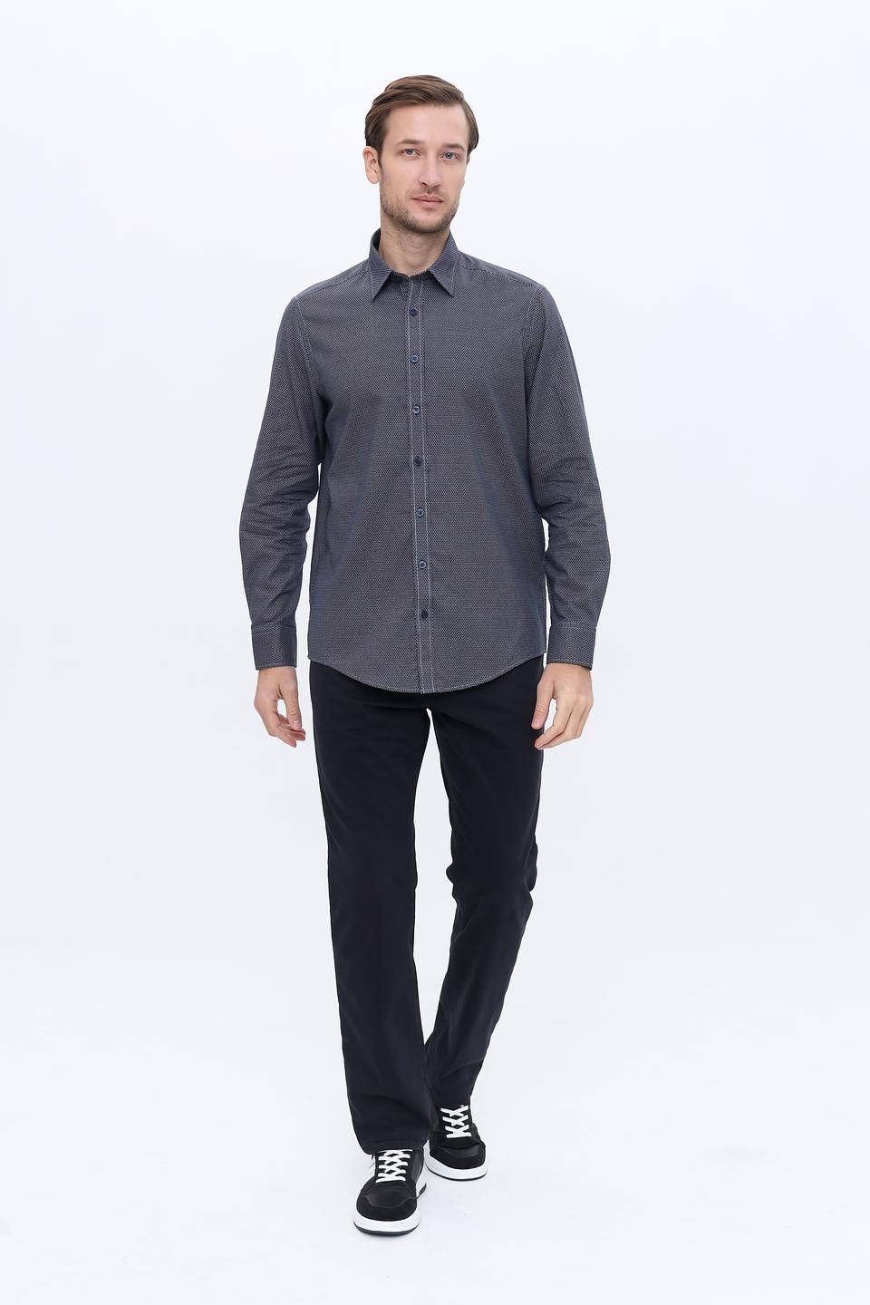 Рубашка Casa Moda приталенная синяя