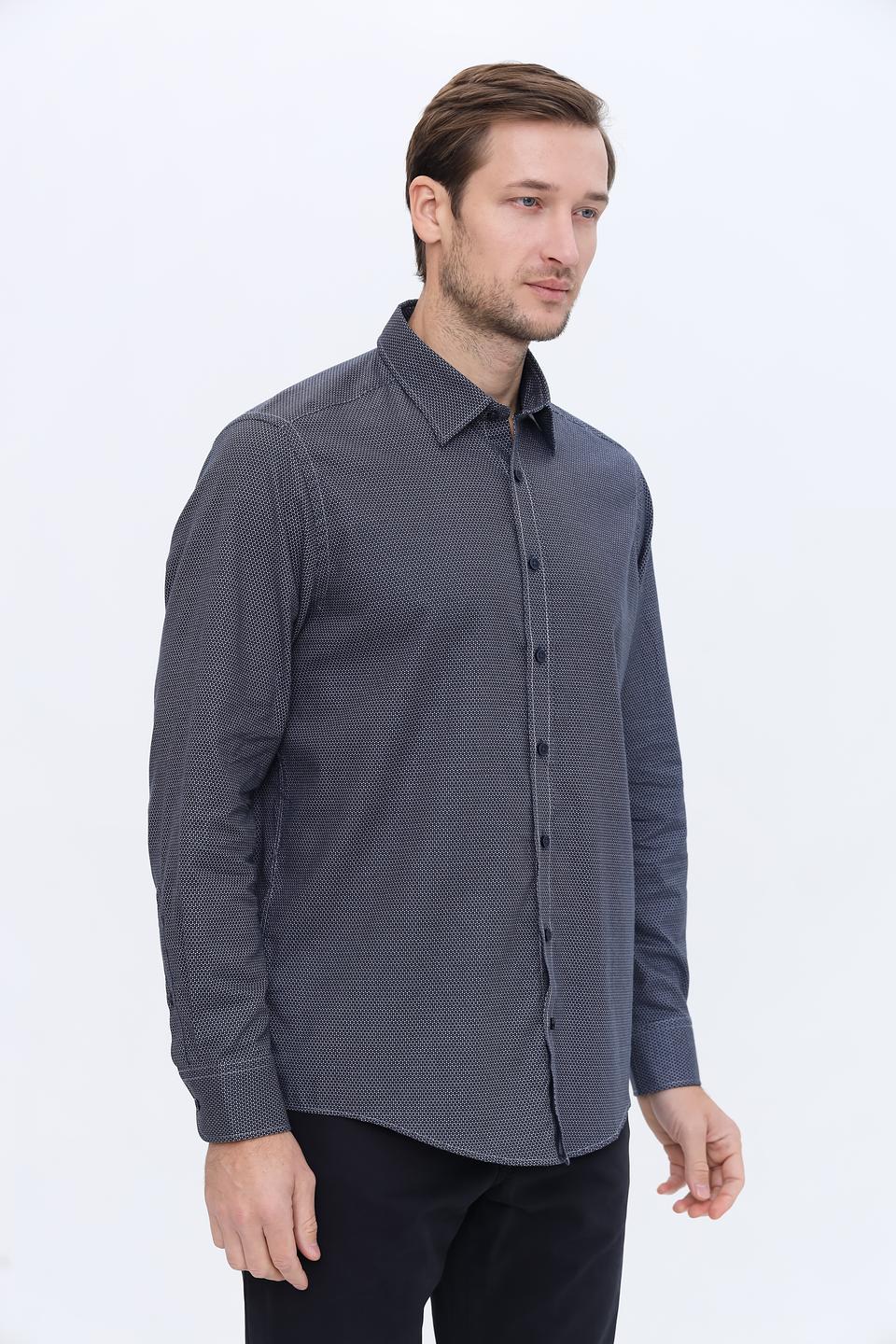 Рубашка Casa Moda приталенная синяя