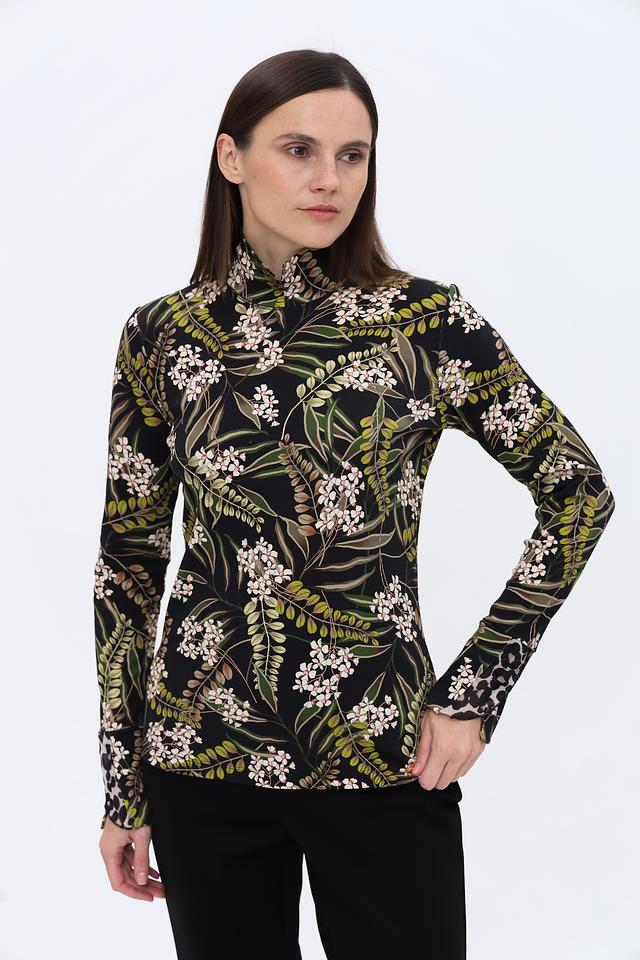 Водолазка Marc Cain с цветочным принтом
