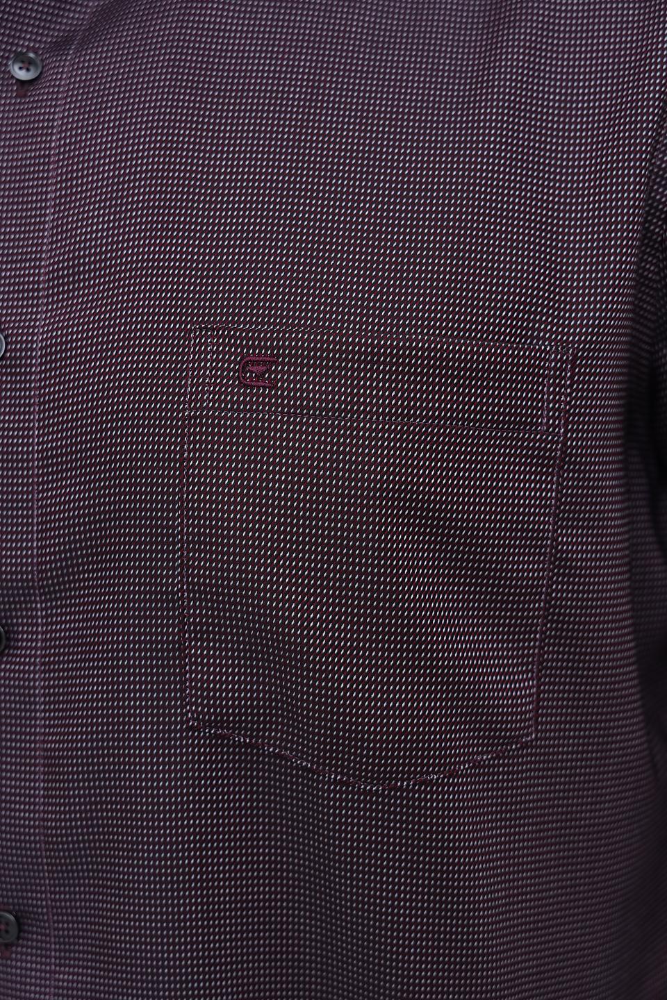 Рубашка Casa Moda с узором бордовый