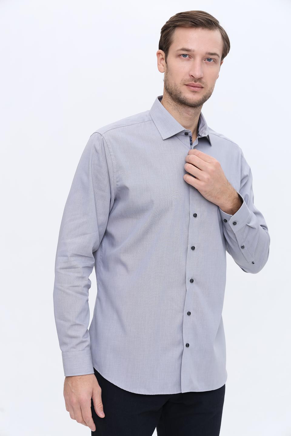 Рубашка дл Seidensticker серая