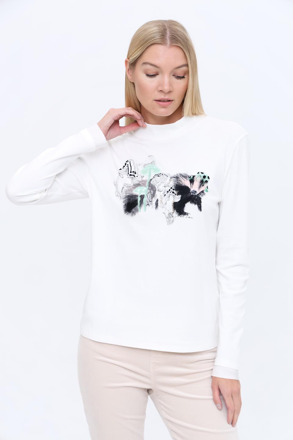 Лонгслив Marc Cain с принтом