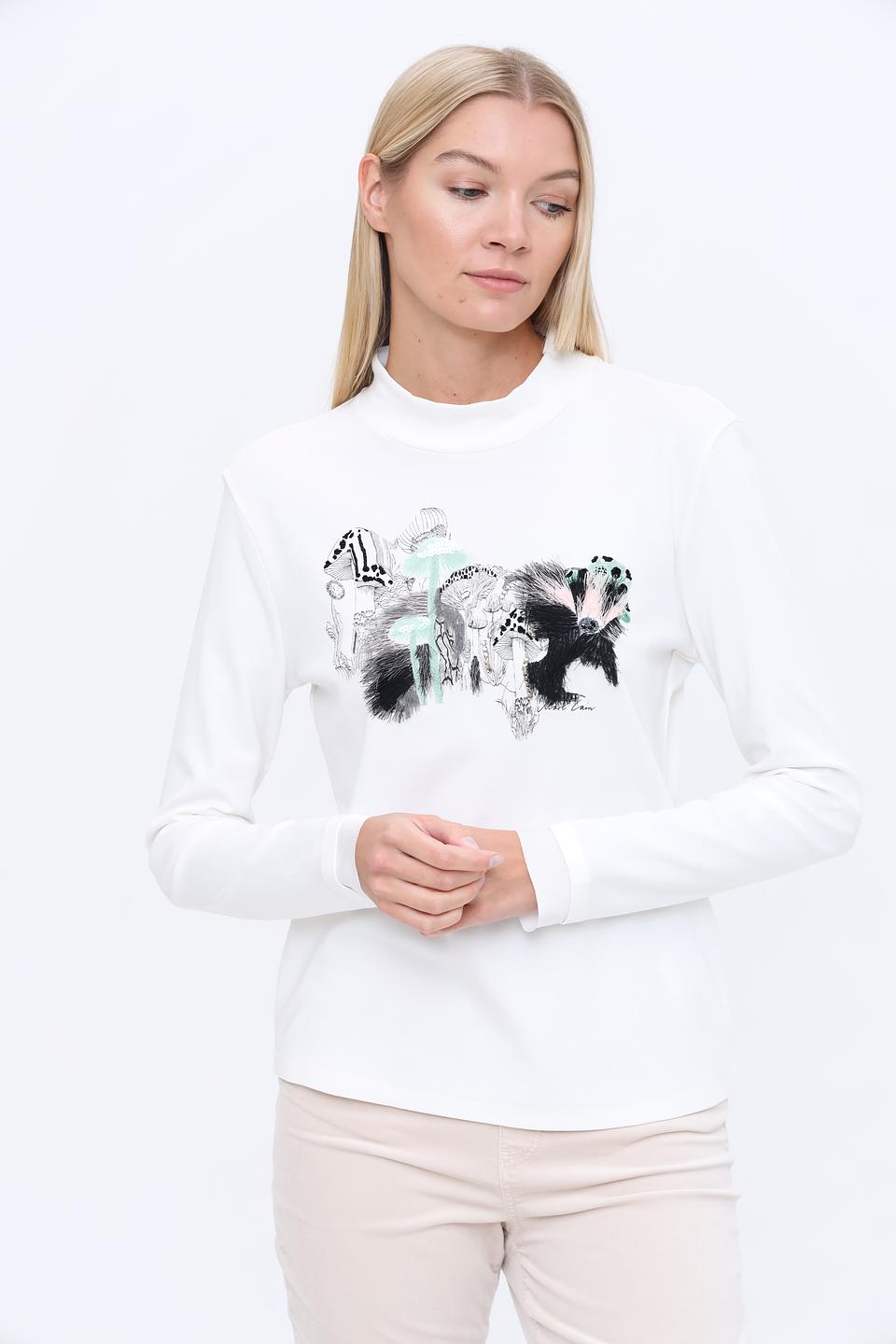 Лонгслив Marc Cain с принтом