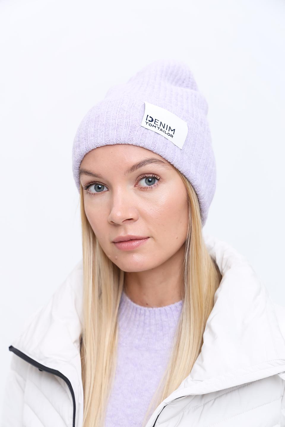 Шапка Tom Tailor denim лавандовая