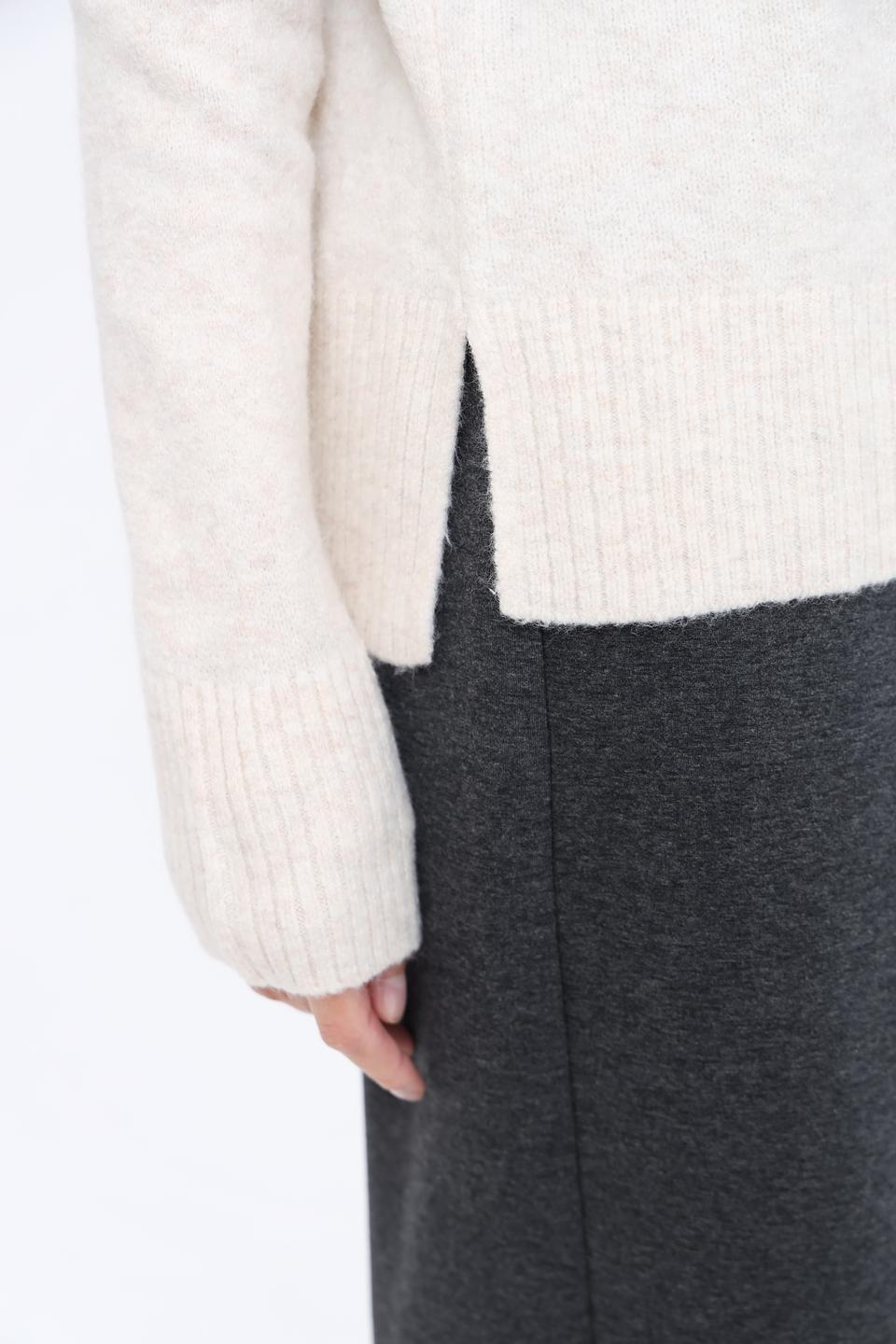 Пуловер Tom Tailor denim блочный лавандовый