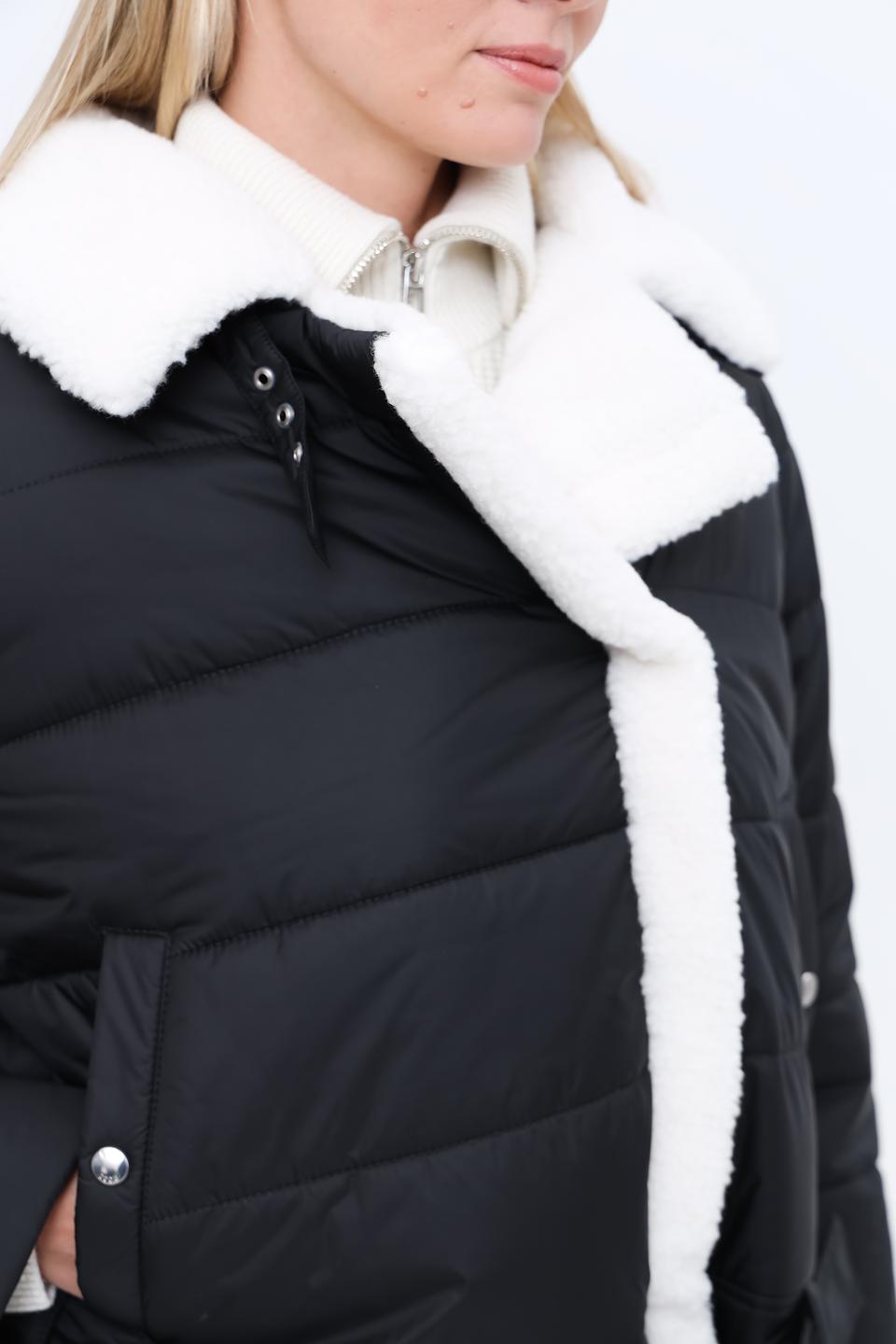 Куртка Boss Orange стеганая чёрная