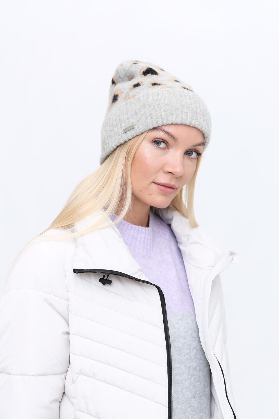 Шапка Seeberger с леопардовым принтом