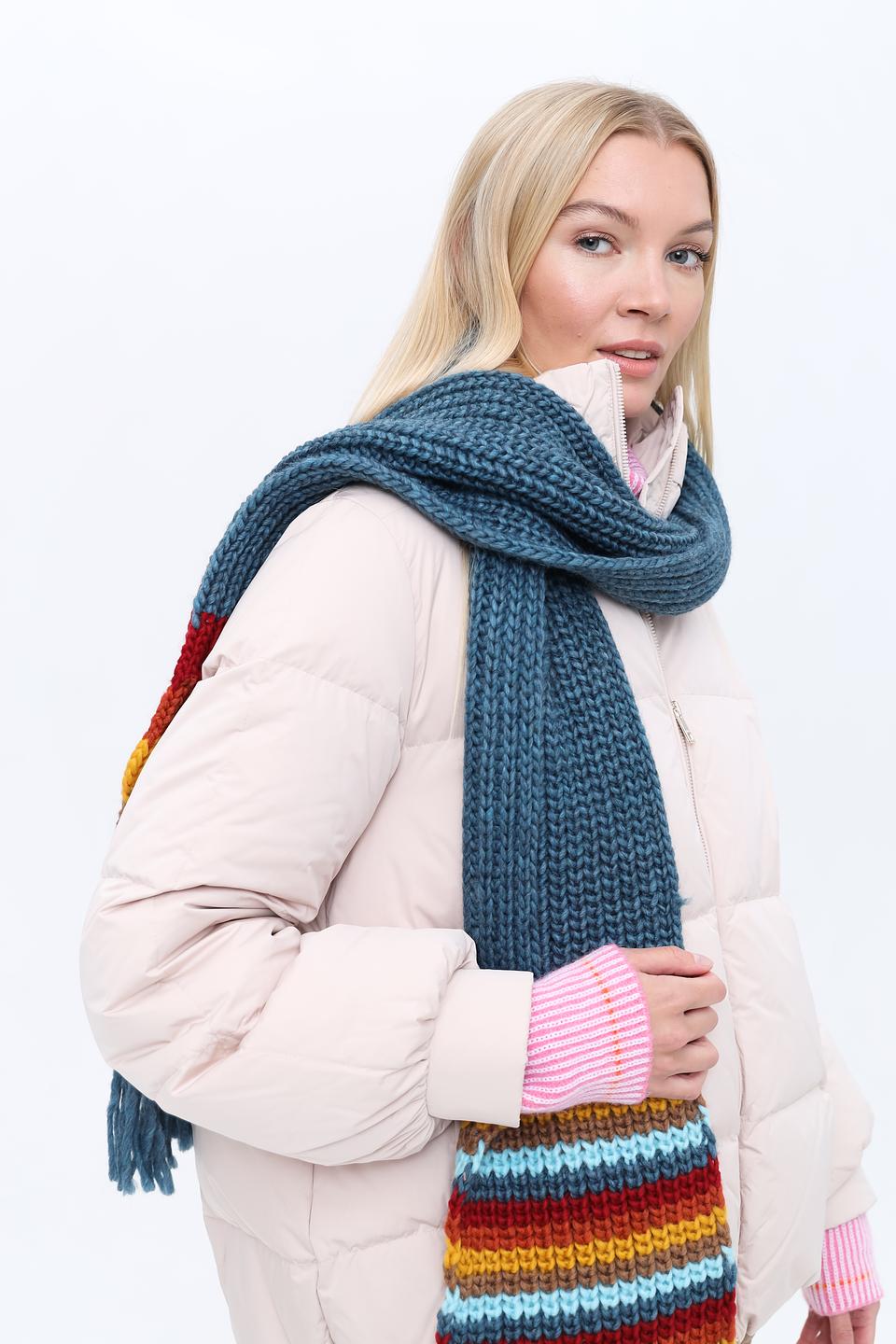 Шарф Seeberger в полоску с кистями