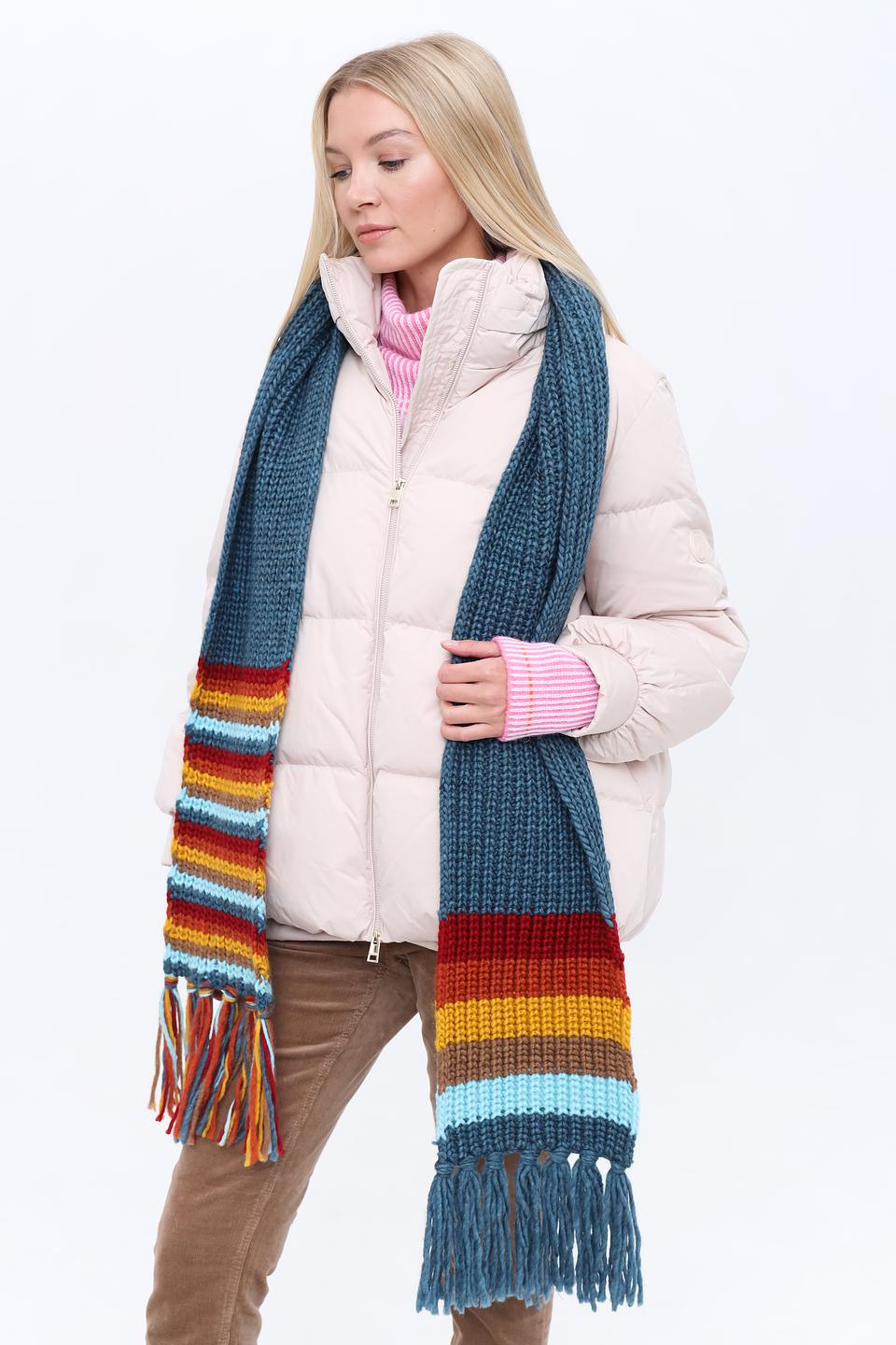 Шарф Seeberger в полоску с кистями