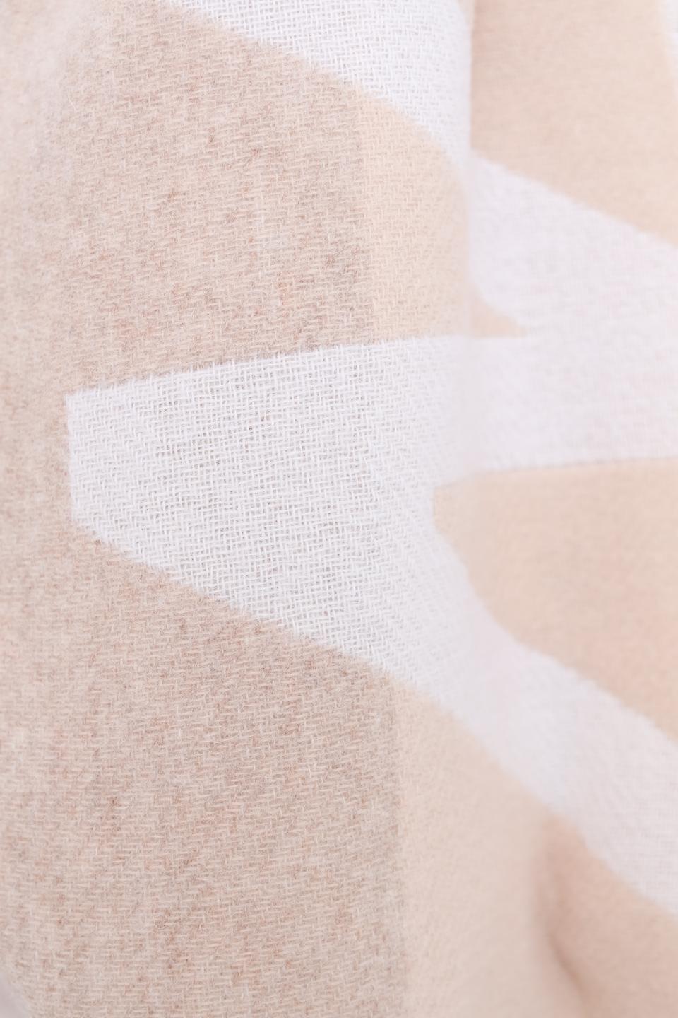 Шарф Marc Cain с логотипом бежевый