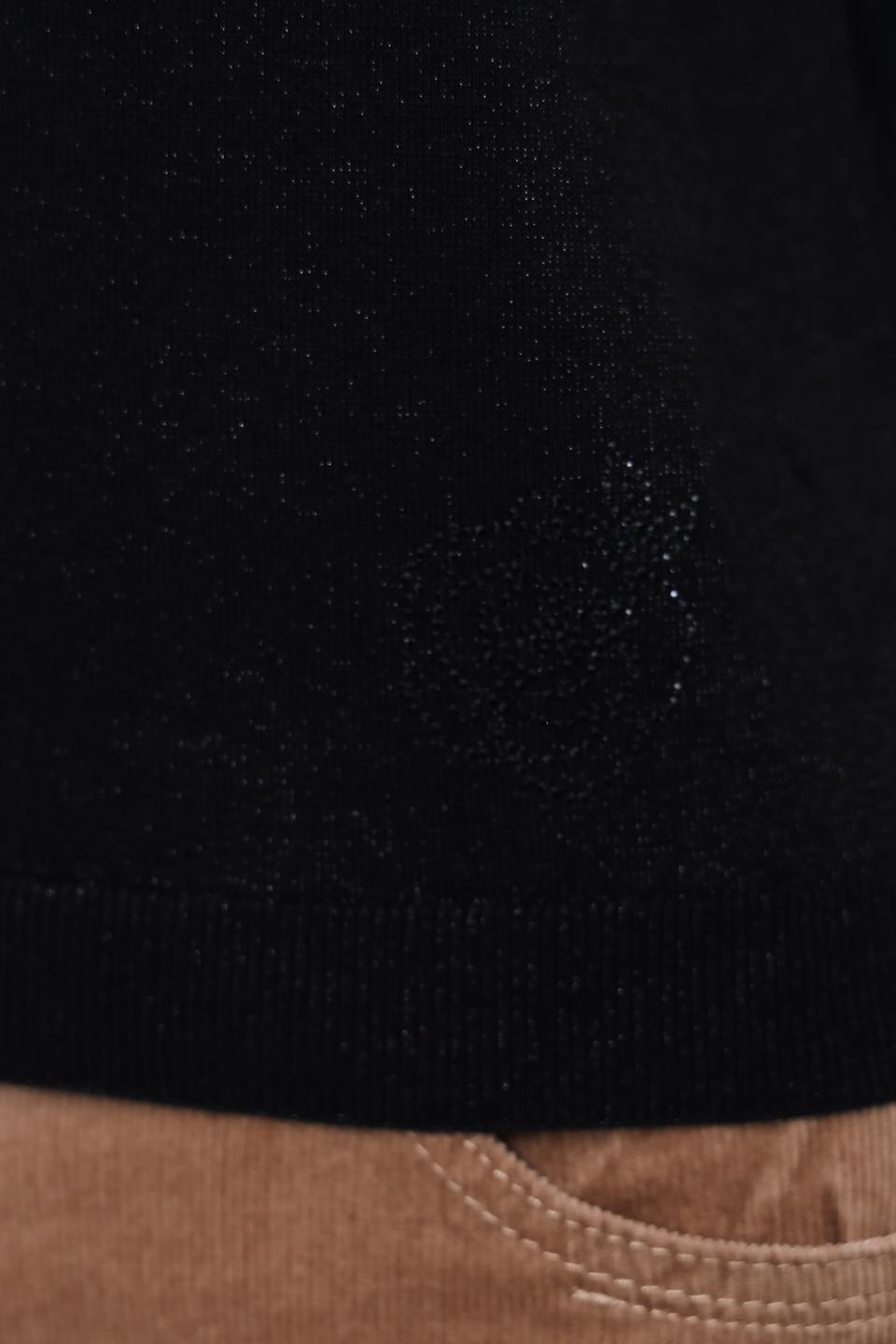 Пуловер Marc Cain чёрный с коротким рукавом