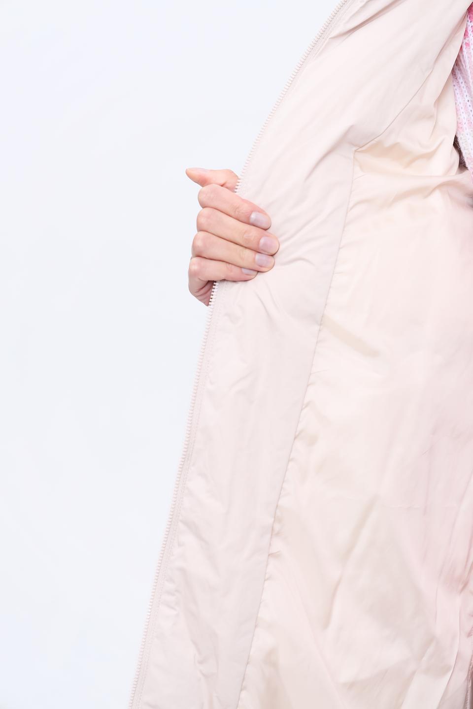 Пальто Marc Cain стеганое бежевое