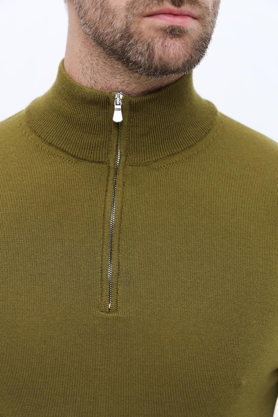 Джемпер Radi Perugia оливковый с молнией