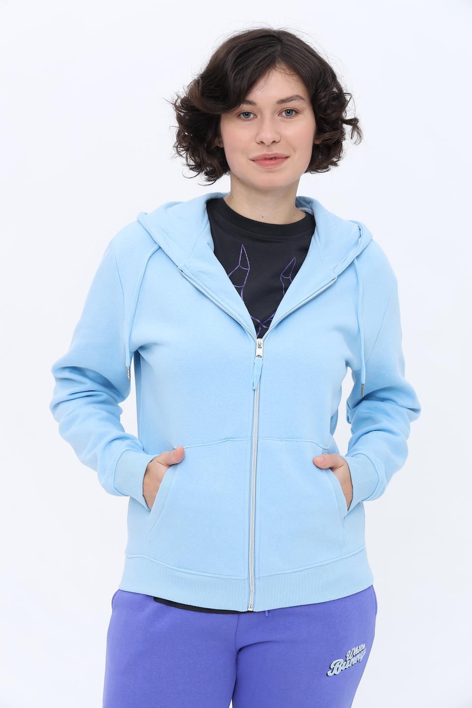 Джемпер Alcott с капюшоном голубой
