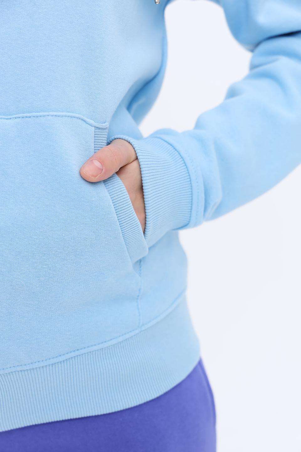 Джемпер Alcott с капюшоном голубой