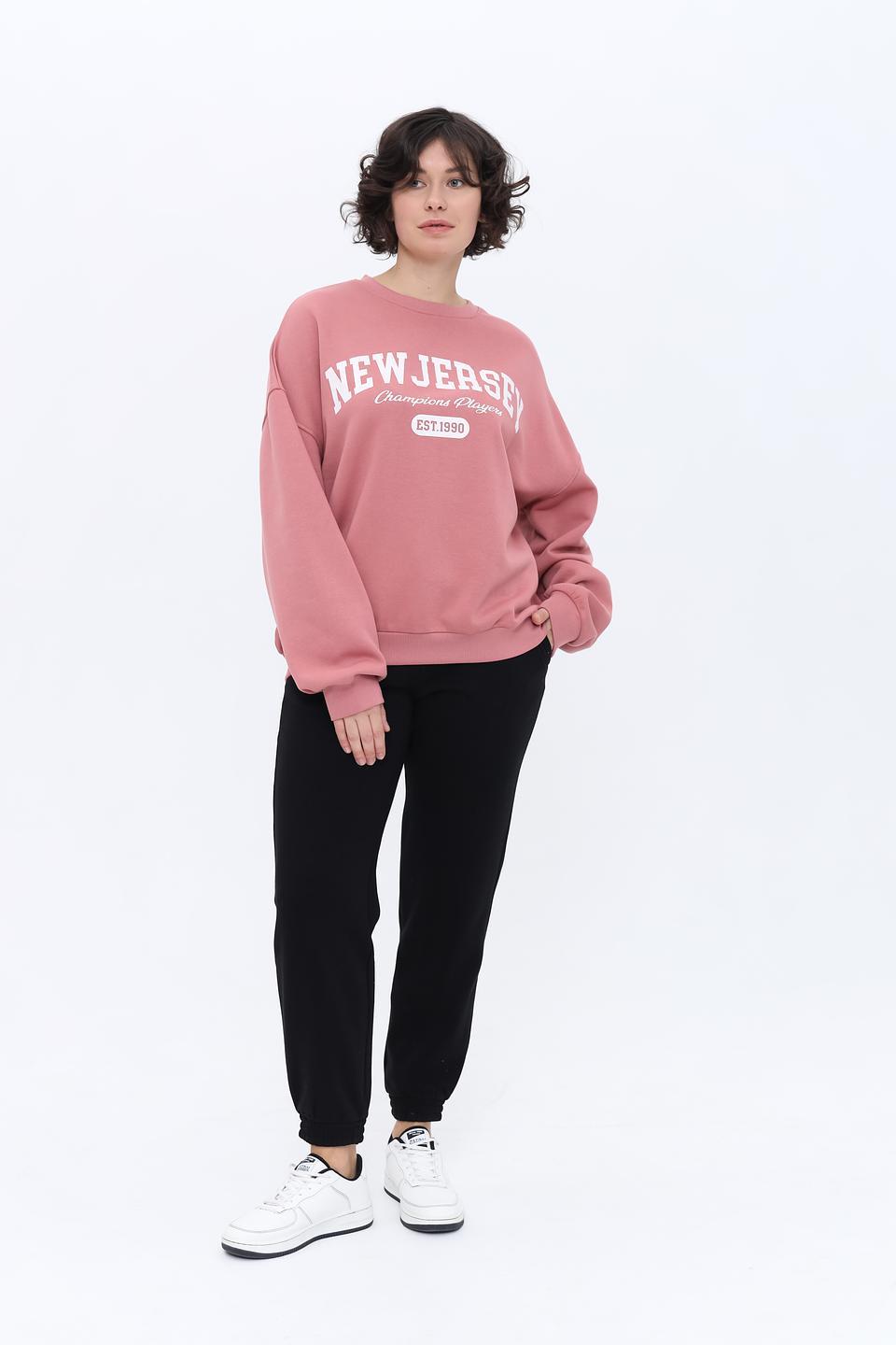 Толстовка Alcott New Jersey розовая