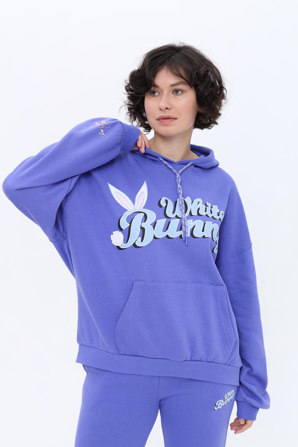 Толстовка Alcott White Bunny лавандовая