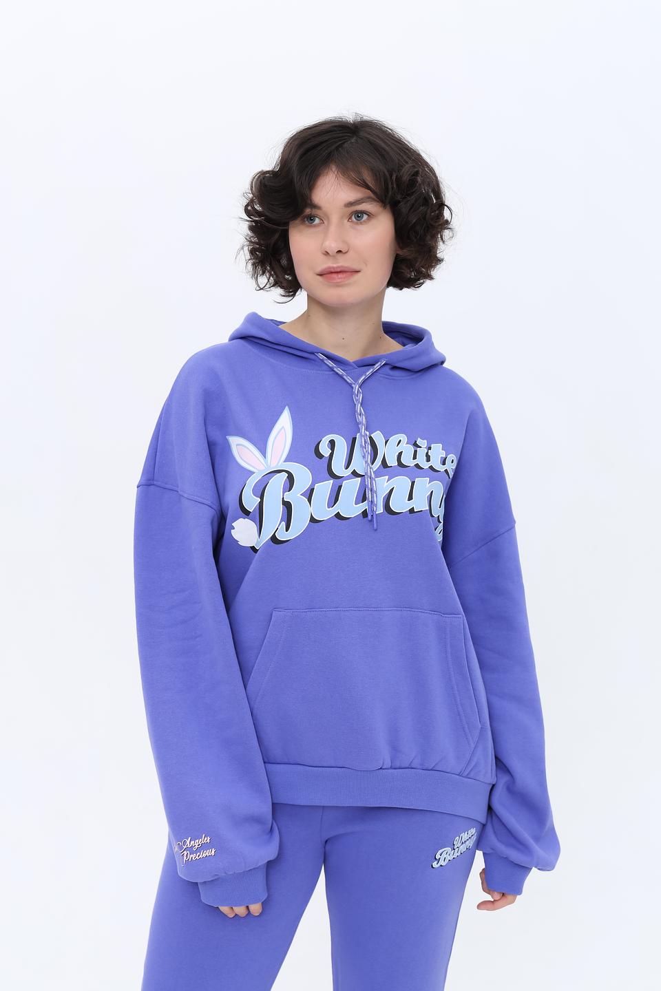 Толстовка Alcott White Bunny лавандовая