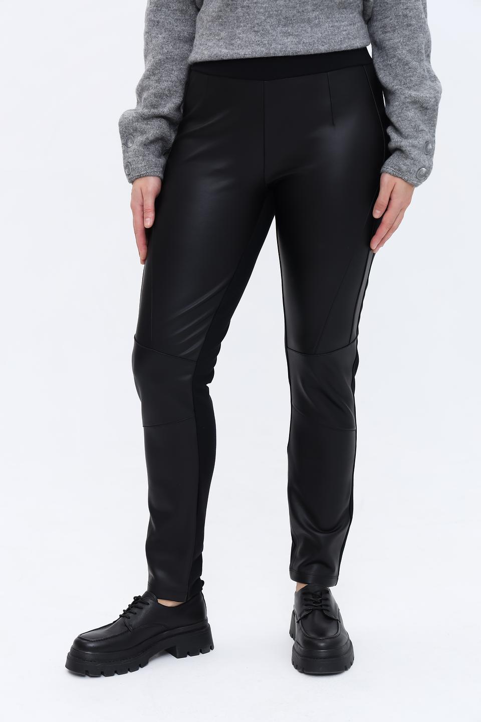 Брюки Monari эко-кожа черные