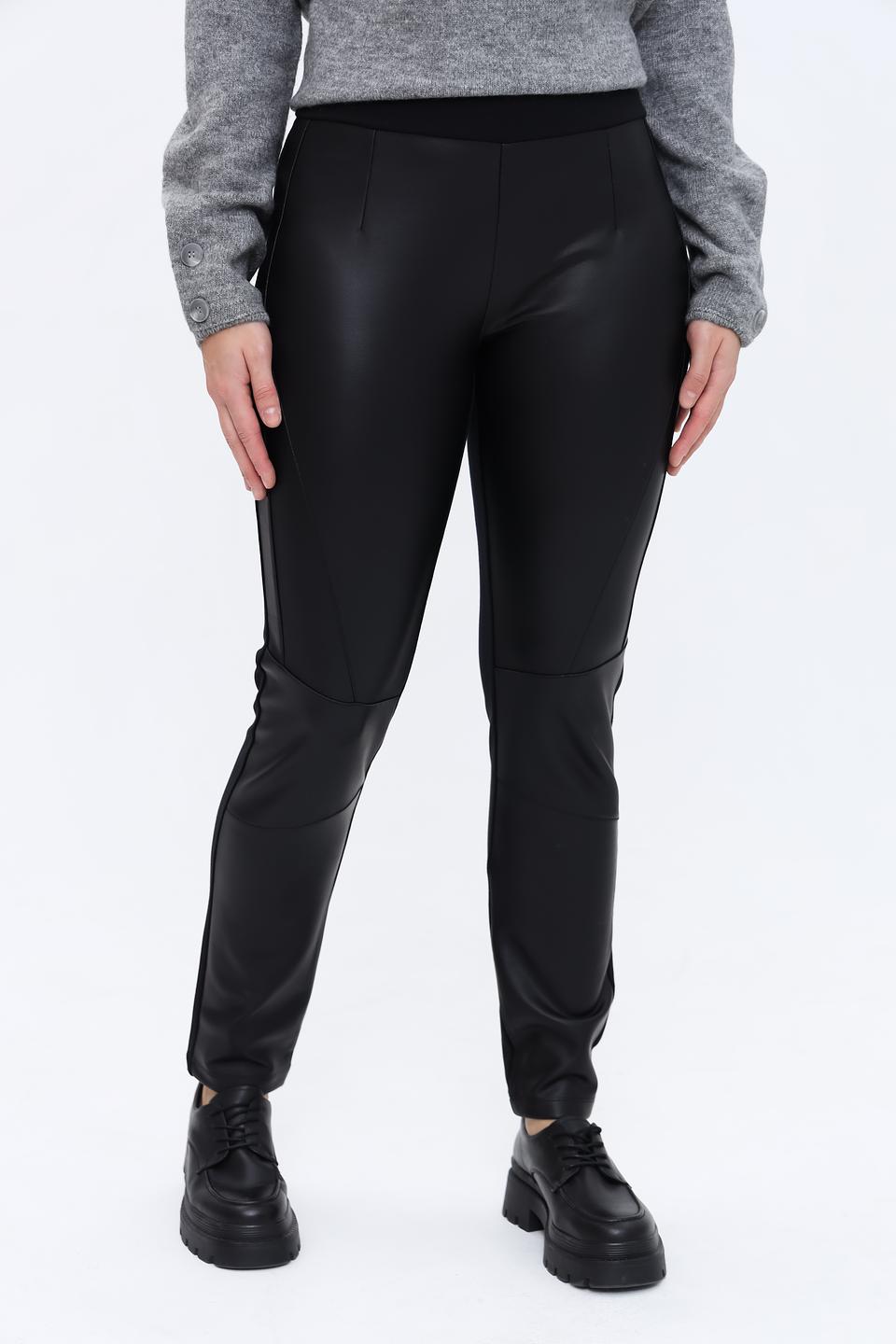 Брюки Monari эко-кожа черные