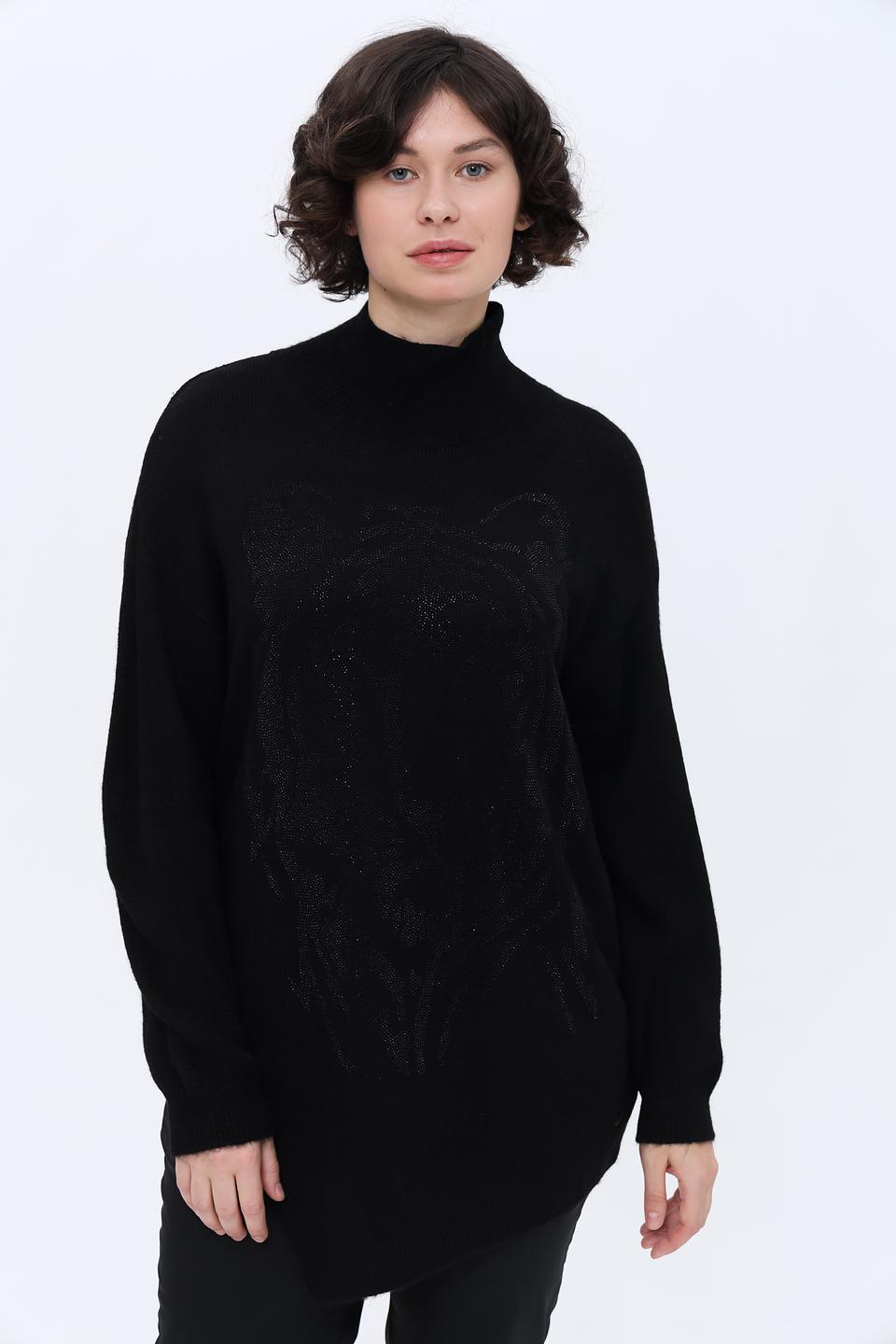 Пуловер Monari с принтом медведя