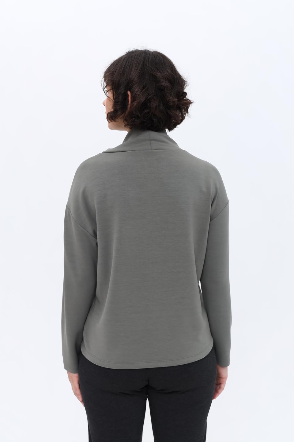 Пуловер Monari серый с логотипом