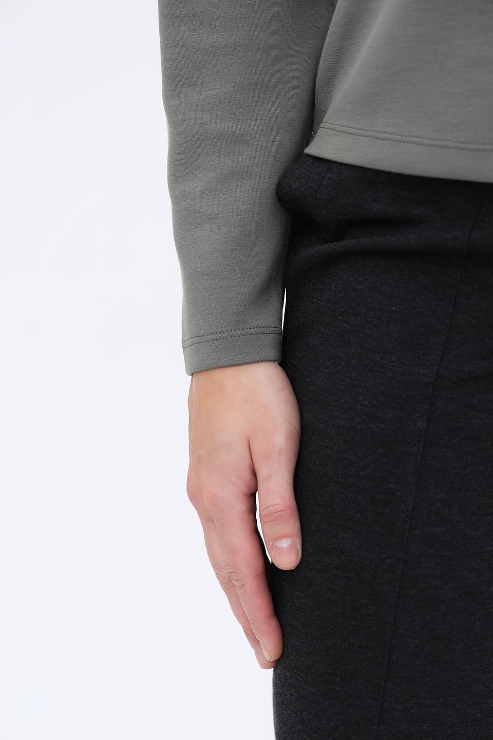 Пуловер Monari серый с логотипом