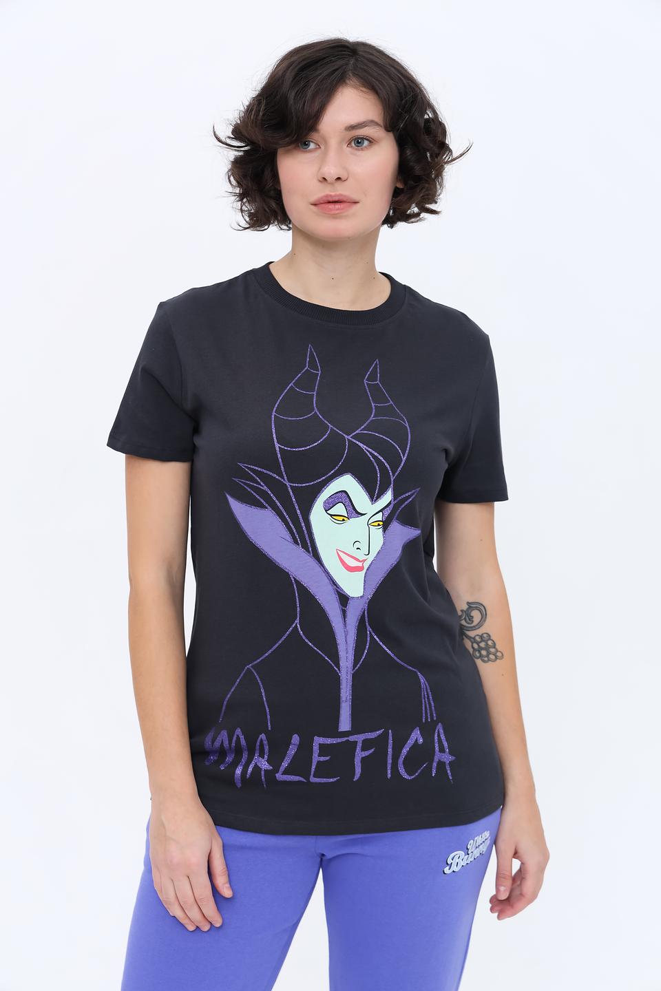 Футболка Alcott жен. Малефисента чёрная