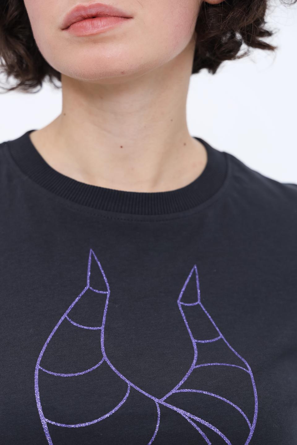 Футболка Alcott жен. Малефисента чёрная