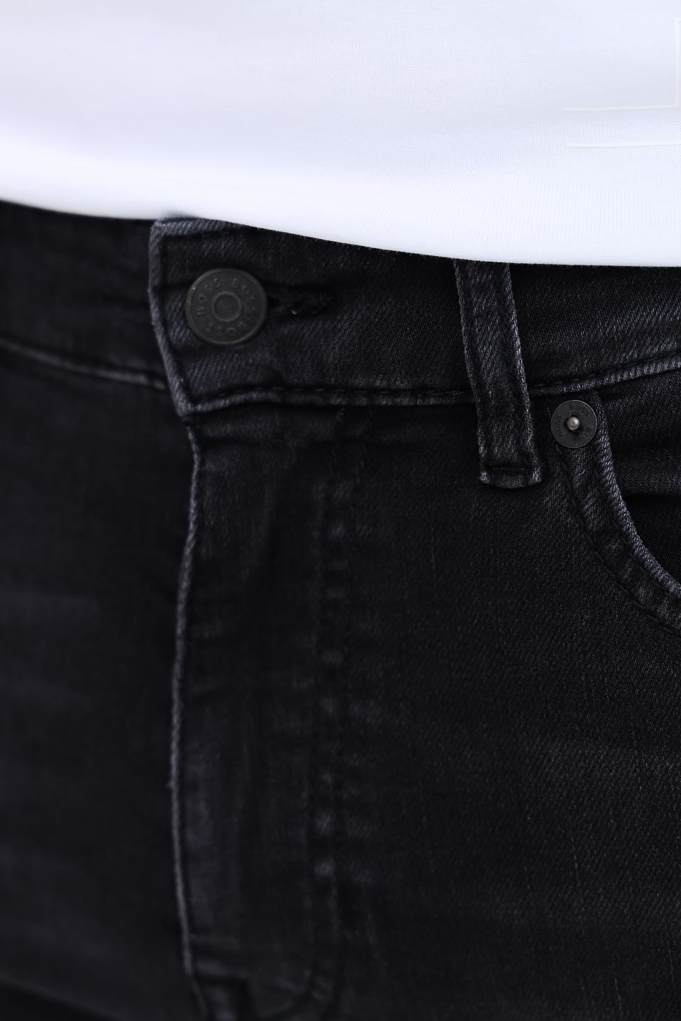 Джинсы Boss Orange узкие, чёрные