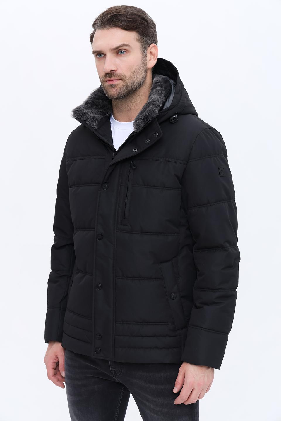 Куртка Red Point чёрная с мехом