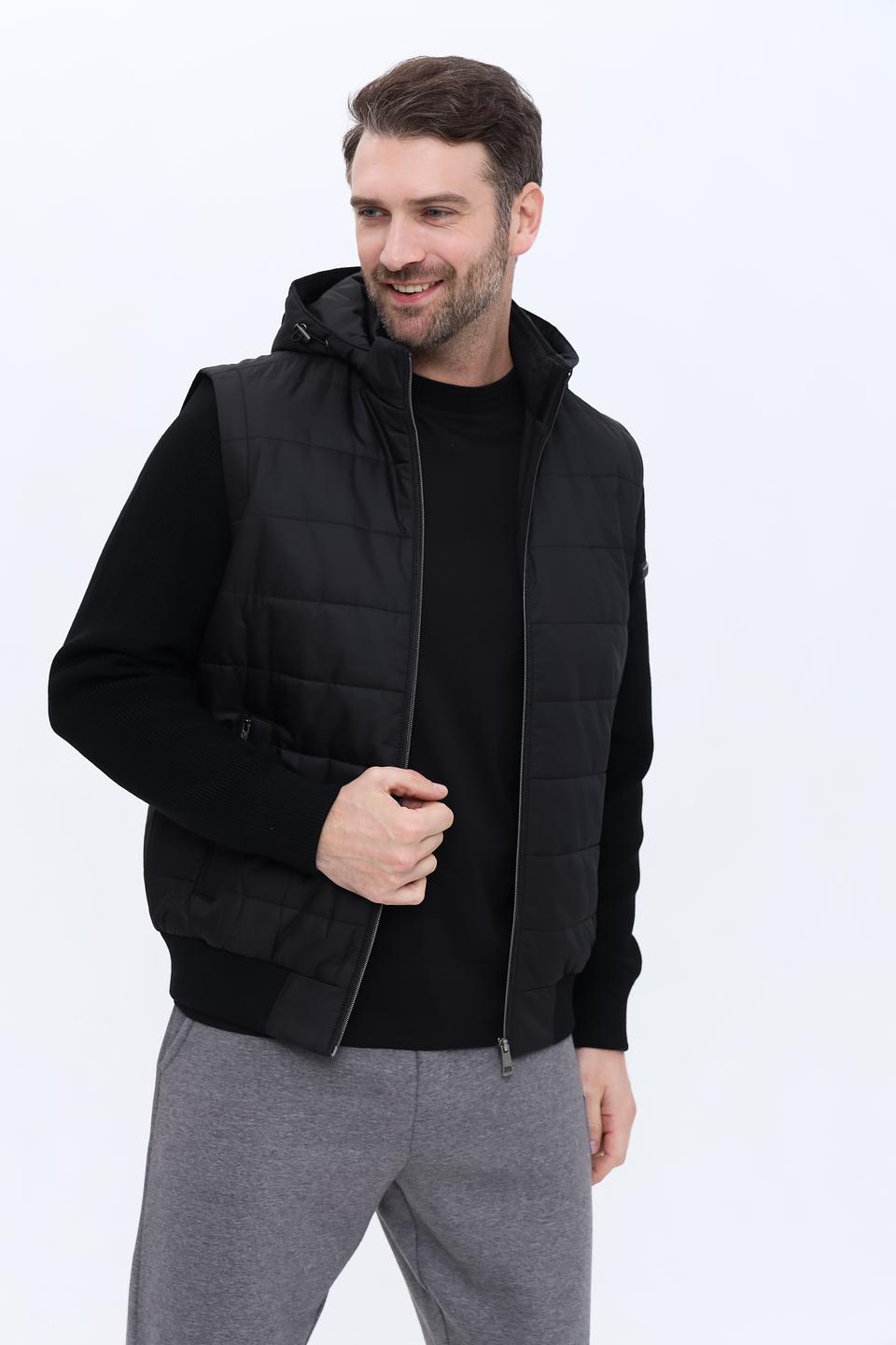 Жилет Bugatti стеганый чёрный
