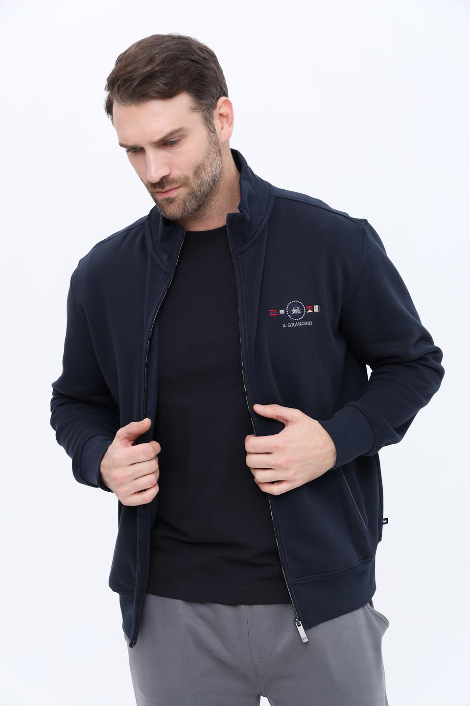 Кардиган Granchio мужской тёмно-синий