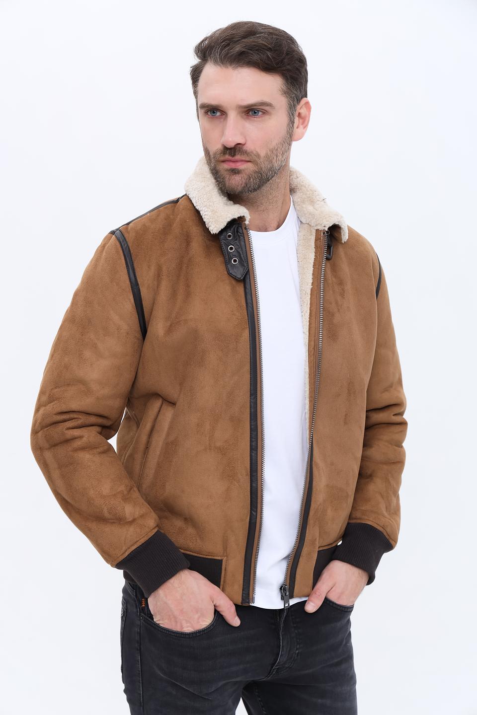 Куртка Alcott коричневая с мехом