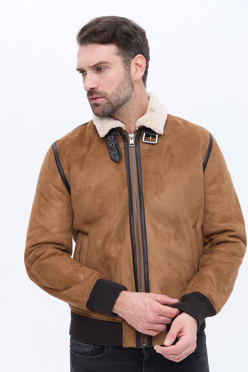 Куртка Alcott коричневая с мехом