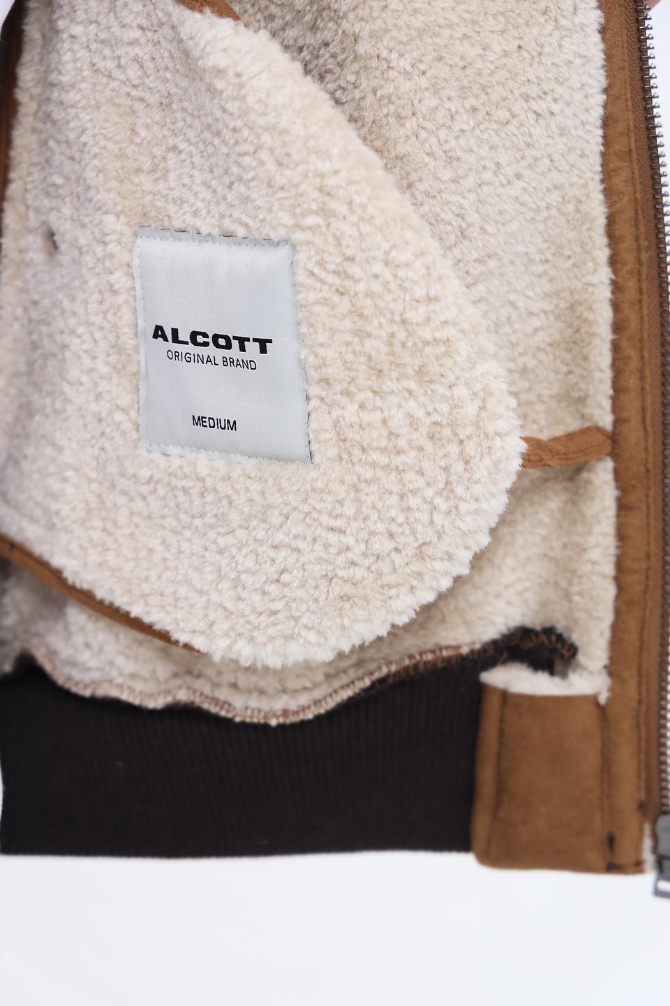 Куртка Alcott коричневая с мехом