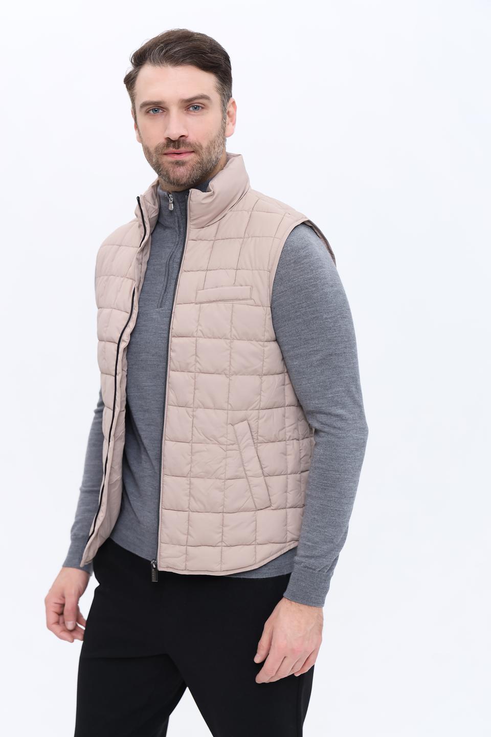 Жилет Alcott стеганый бежевый