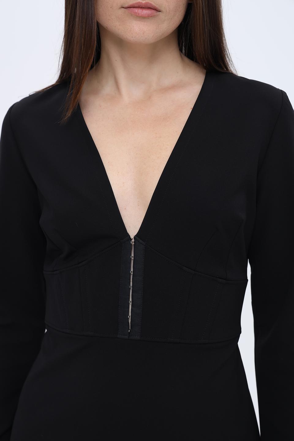 Платье Hugo чёрное с молнией