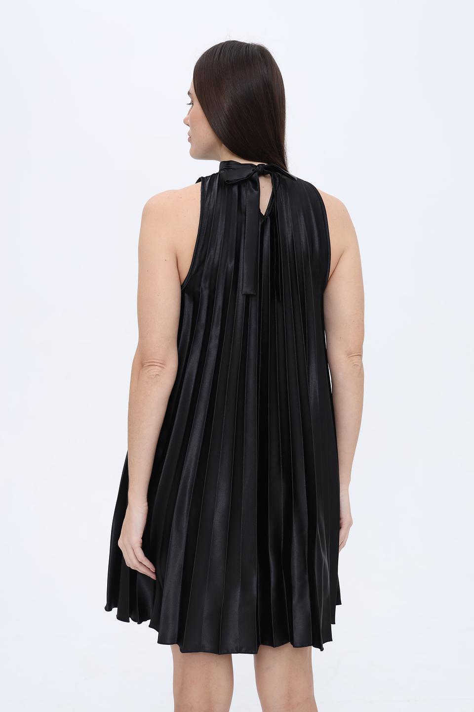 Платье Alcott плиссе чёрное