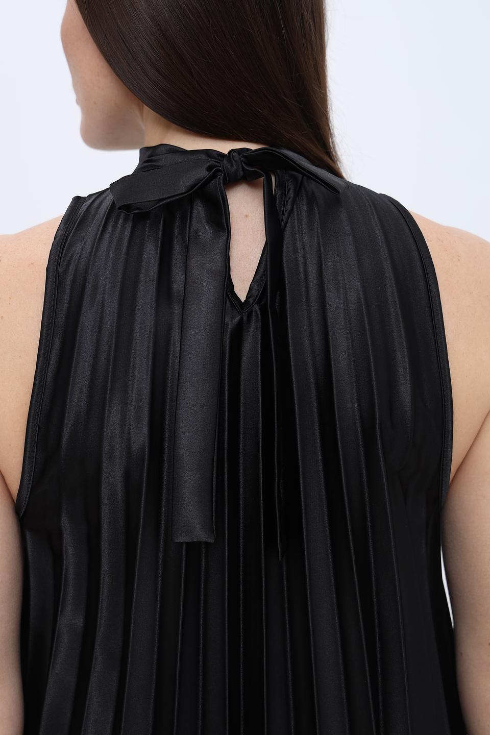 Платье Alcott плиссе чёрное