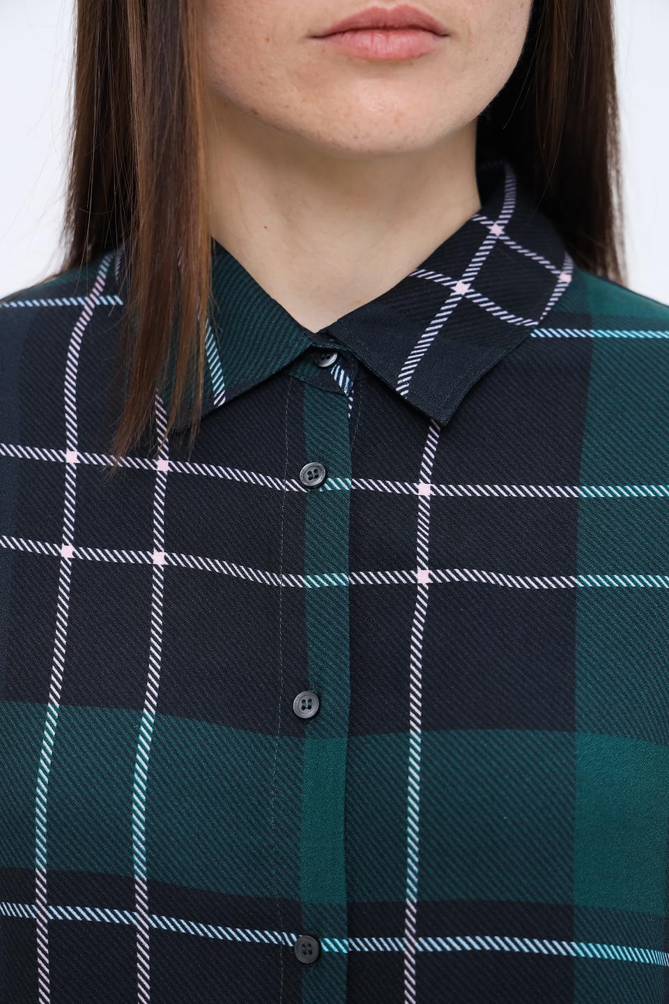 Рубашка Ice Play в клетку с tie-dye