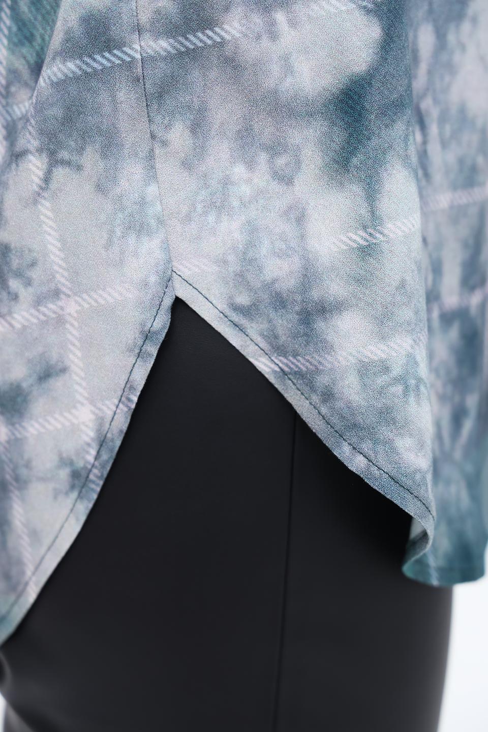 Рубашка Ice Play в клетку с tie-dye