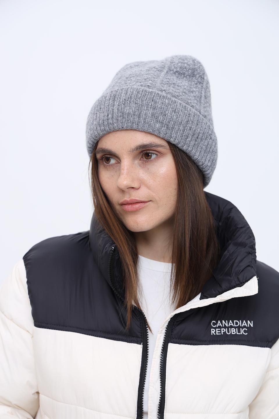 Шапка Seeberger серая меланж