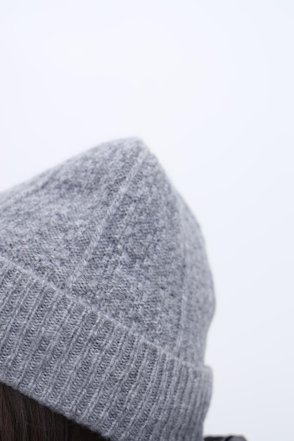 Шапка Seeberger серая меланж