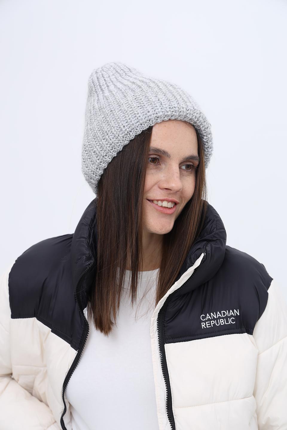 Шапка Marhatter вязаная серая