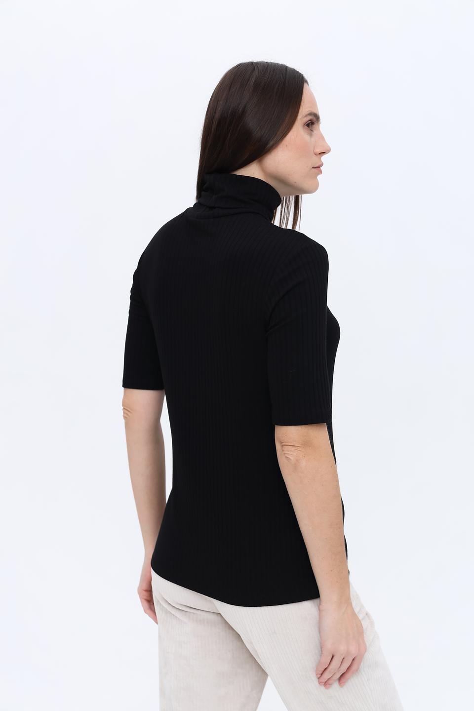 Водолазка Marc Aurel чёрная с коротким рукавом