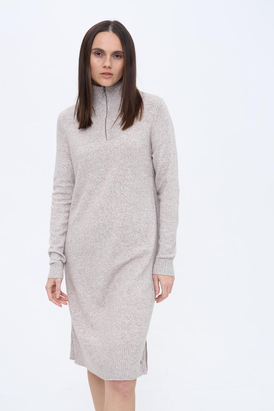 Платье Olsen вязаное бежевое