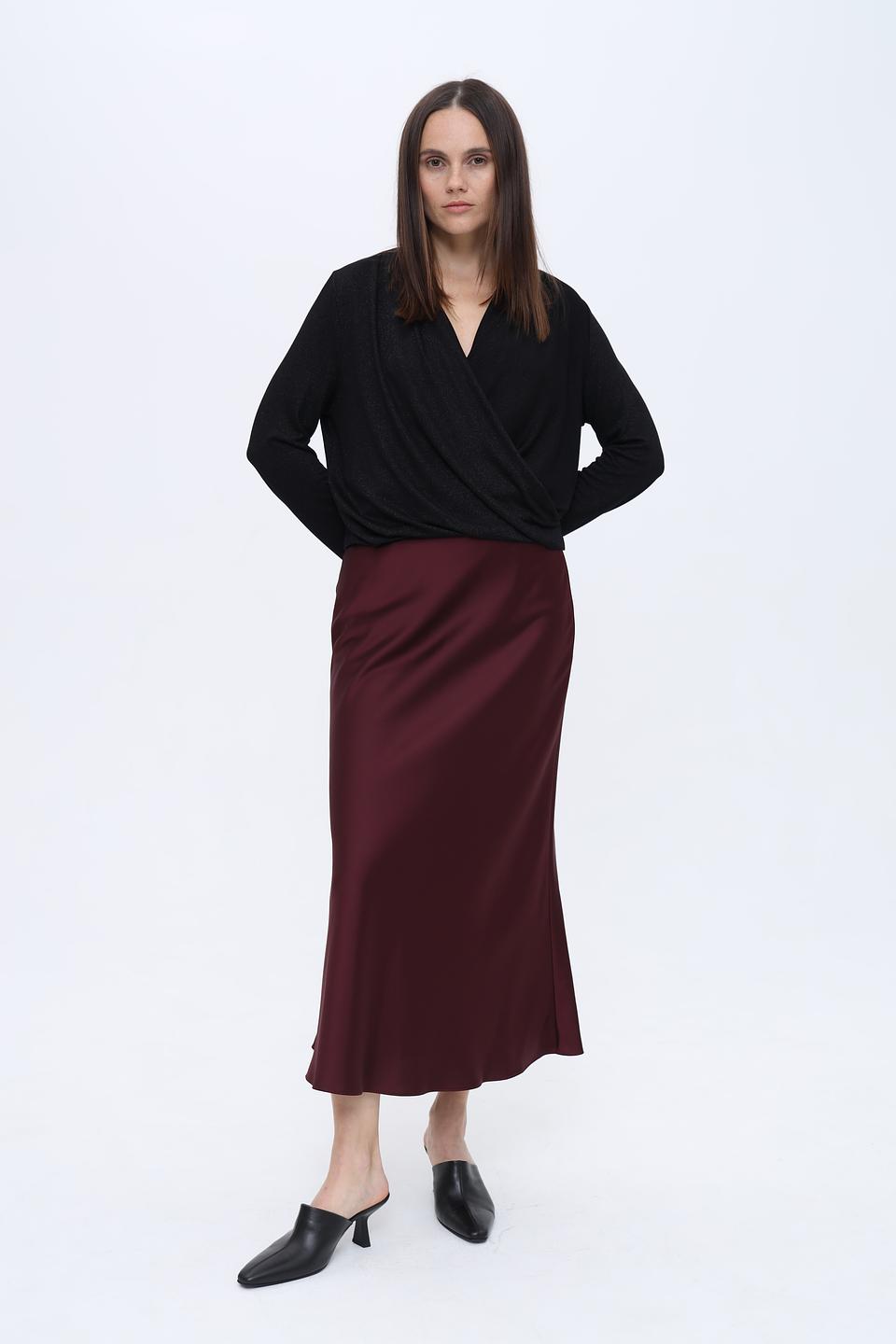 Блуза Gerry Weber с запахом чёрная