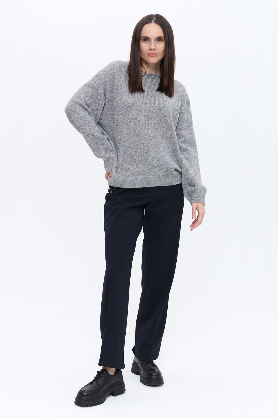 Пуловер Pezzo серый меланж